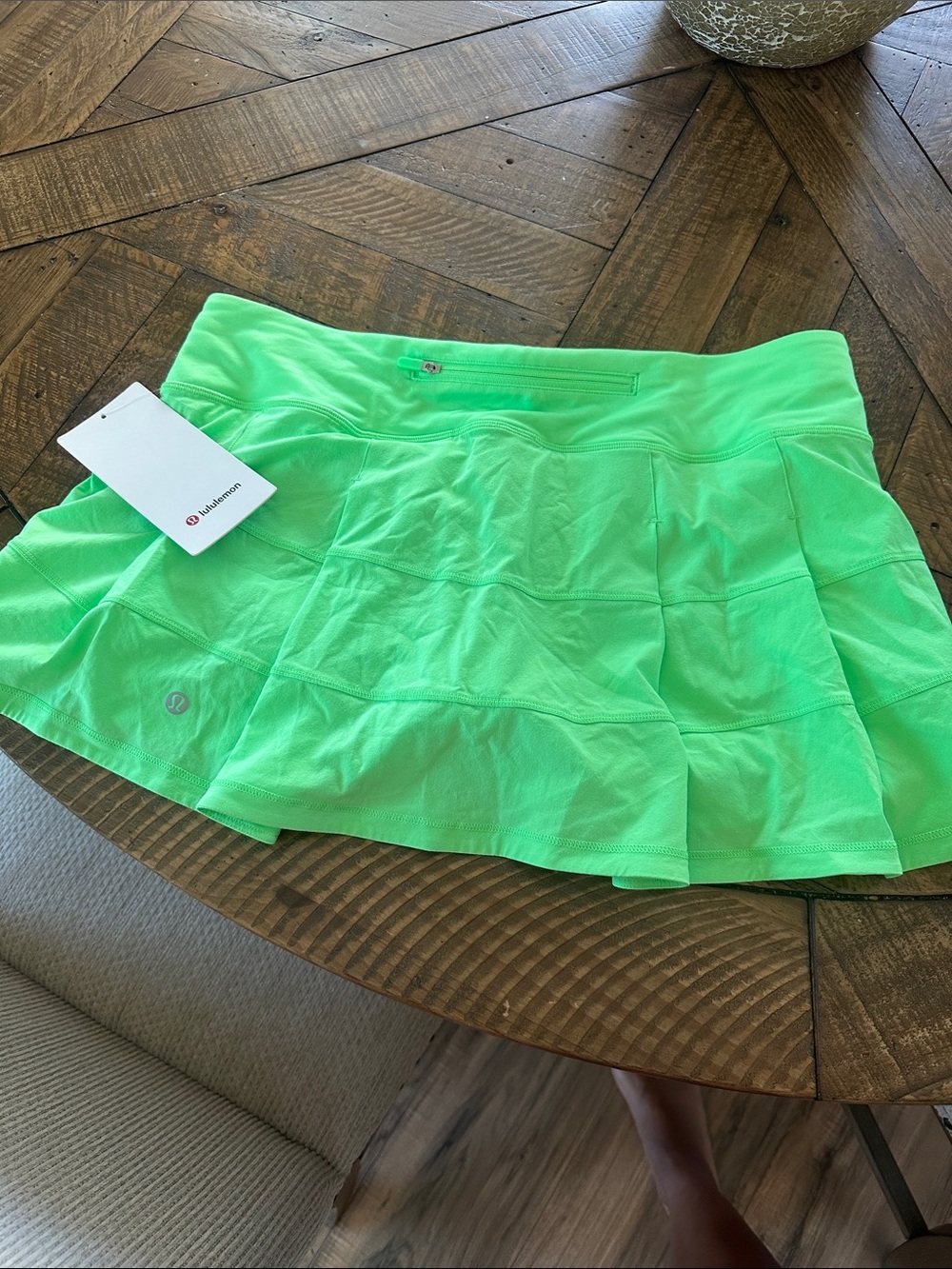 lululemon athletica Neon Green Athletic Skater Skirt